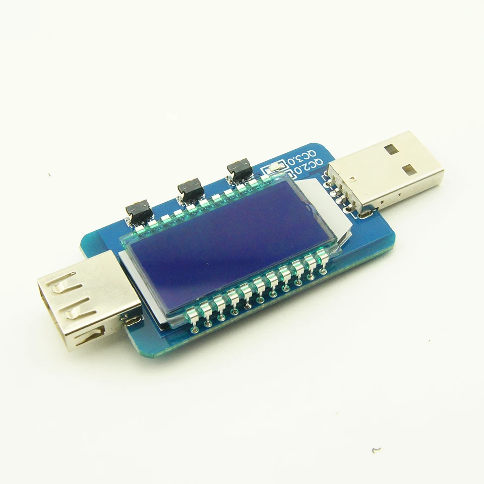 Фото QC2.0 QC3.0 USB lcd электронная афера детектор Измерители напряжения QC2.0 QC3.0 USB lcd электронная афера детектор Измерители напряжения