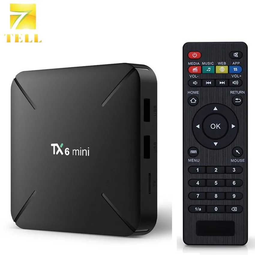 TX6 мини 4K ТВ коробка Android 9,0 2 Гб 16 Гб Allwinner H6 четырехъядерный USB3.0 2,4G Wifi проигрыватель Google PK TX3 X96