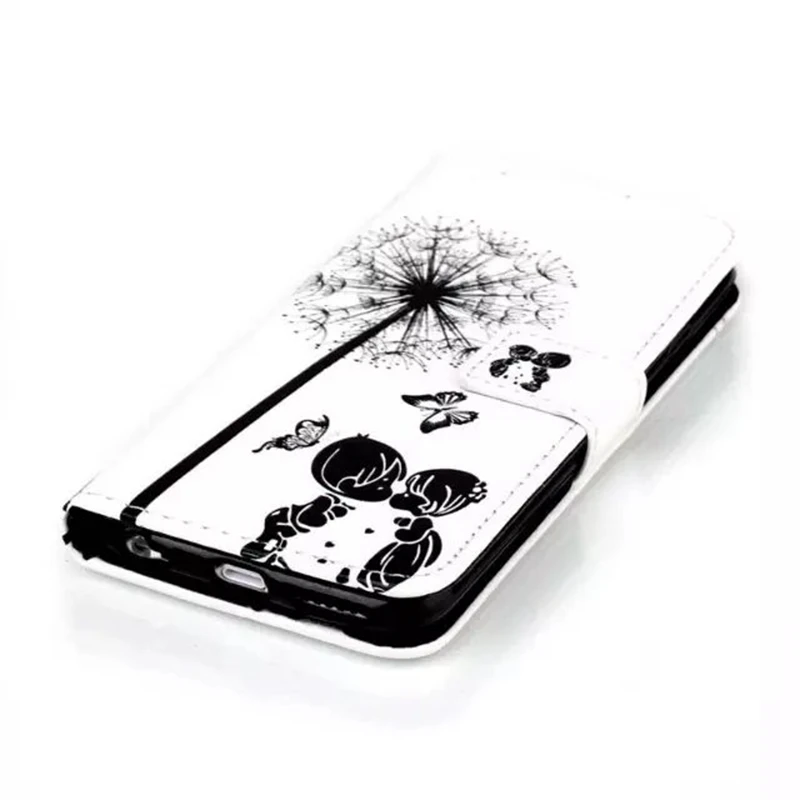Color Relief Painted Holster Pattern PU Leather+TPU Wallet Cover for iphone5 5S SE 5C 6 6S 6PLUS 7 7PLUS Magnetic Flip Case | Мобильные