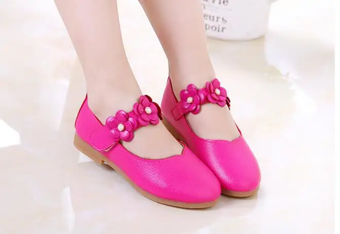 Детские кожаные туфли сандалии для девочек модная брендовая обувь сцены на осень