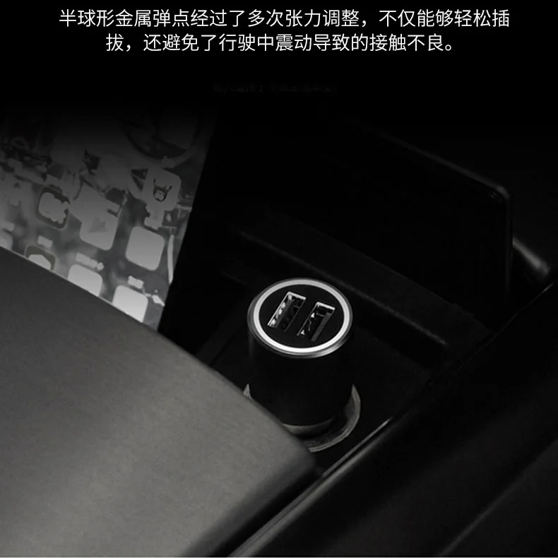 Xiao mi autolader Originele Xiao mi autolader qc 3,0 DUAL usb Snel OPLADEN Max 5 V/3A metalen dual Usb SNEL Opladen