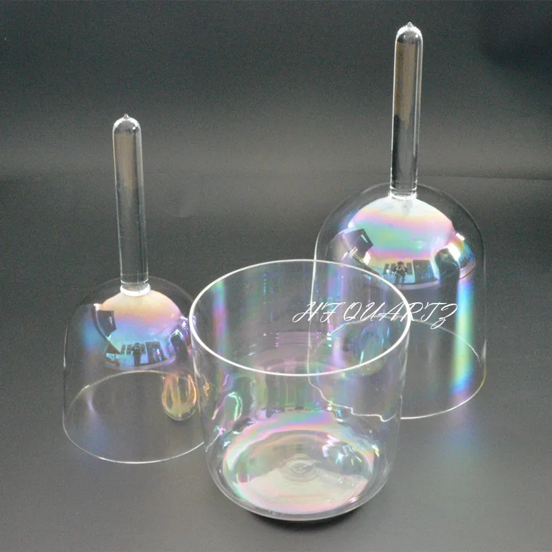 HF новейшая 3th Octave Cosmic Crystal Поющая чаша с ручкой играющий молоток семью