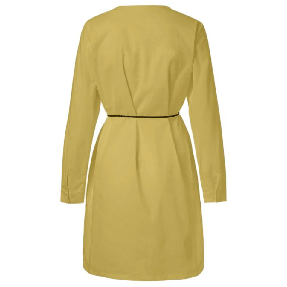 

Business Dress For Women Office Wear Robe Femme Ete 2021 Plus Size Xl 5xl Sukienka Front Button Dress Casual V Neck Dress Kleid