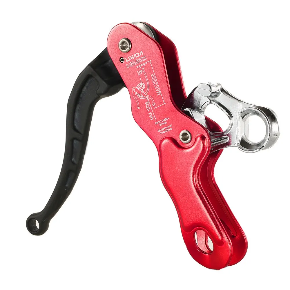 

Outdoor Stop Descender Self-braking Climbing Ascender Equipment Device Tool Protector Caving Rescue Rappel Locking Descender
