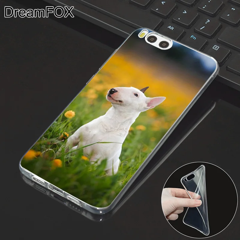 DREAMFOX L336 с бультерьером собакой силиконовый чехол-накладка из мягкого ТПУ чехол