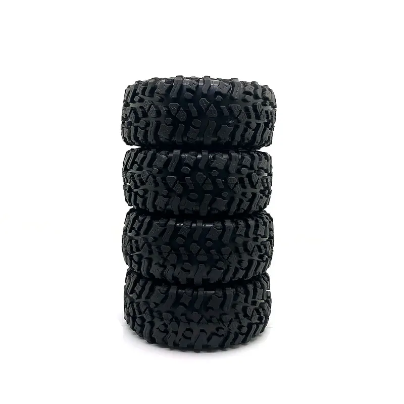 4 шт. 1 9 дюйма Beadlock Колесные диски и резиновые шины для 1/10 RC Rock Crawler Axial SCX10 RR10 AX10 Рейф