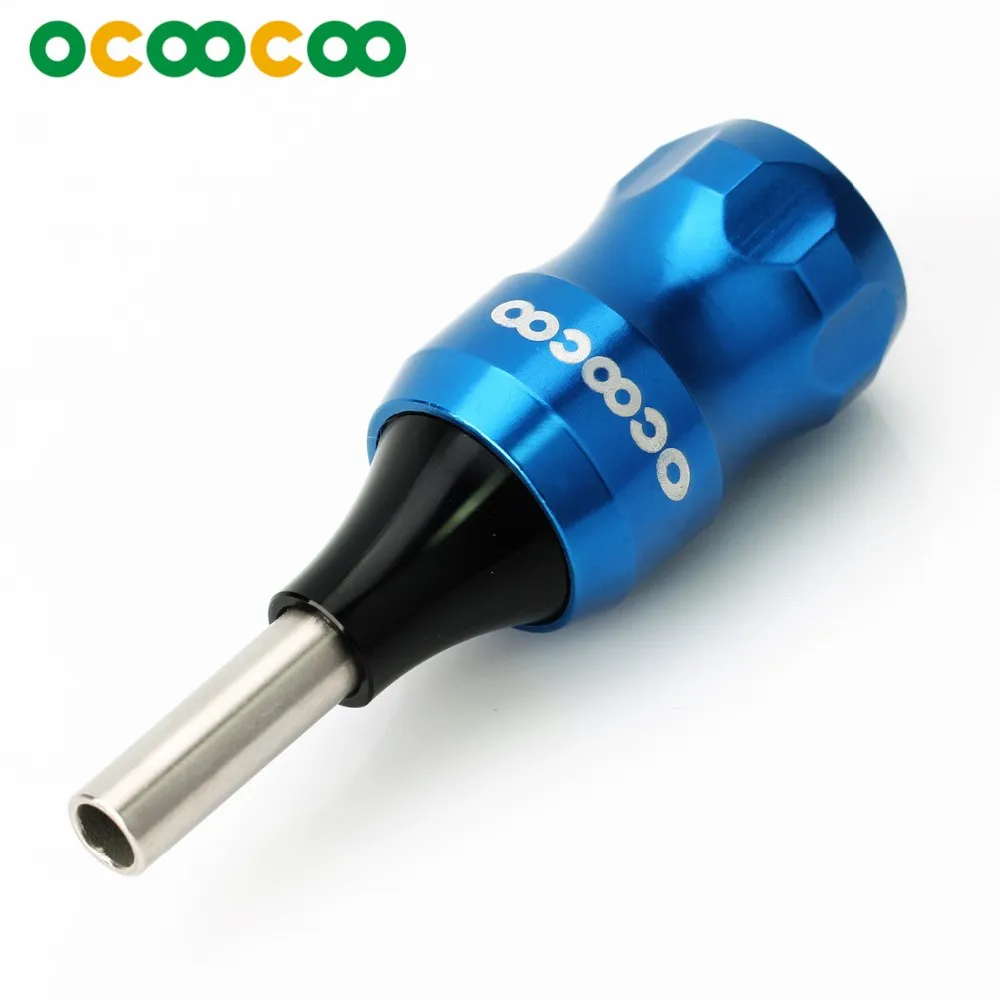 OCOOCOO SB006 из нержавеющей стали резной держатель для инструментов для нанесения татуировки-синий