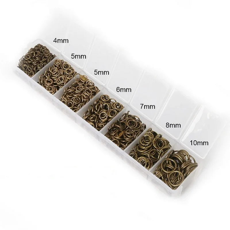 Wholesale 5400-6000Pcs Open Jump Rings Rhodium Silver Gold Bronze Plated Single Loop 3mm-10mm DIY Jewelry Findings | Украшения и