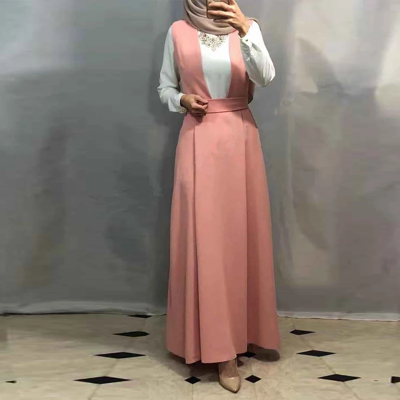 Vestidos арабское Elegantes Лето Абаи мусульманских Кафтан Дубай Ислам кафтан платье на