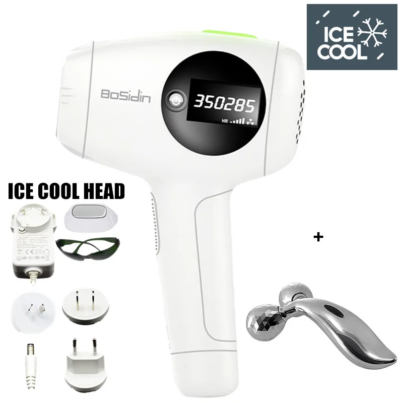 Bosidin Ice cool безболезненная IPL лазерная эпиляция машина лазерный эпилятор удаление волос перманентное бикини Эпилятор волос на теле