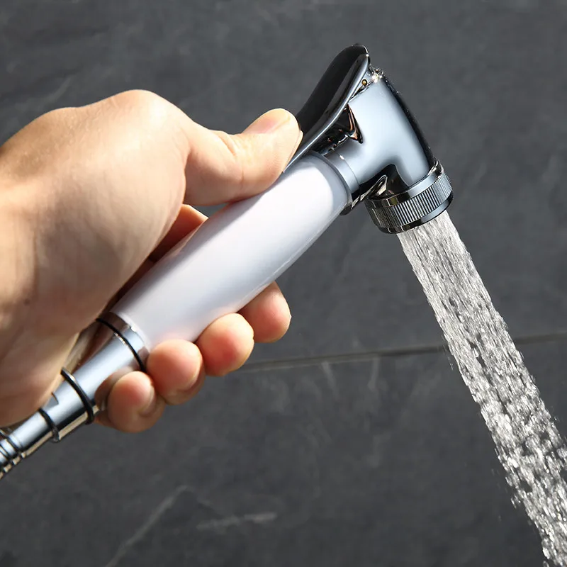 Bathroom Toilet Bidet Sprayer Faucet Set Handheld Brass Shattaf Mixer Kit 1.5 Meter Shower Hose Chrome | Обустройство дома