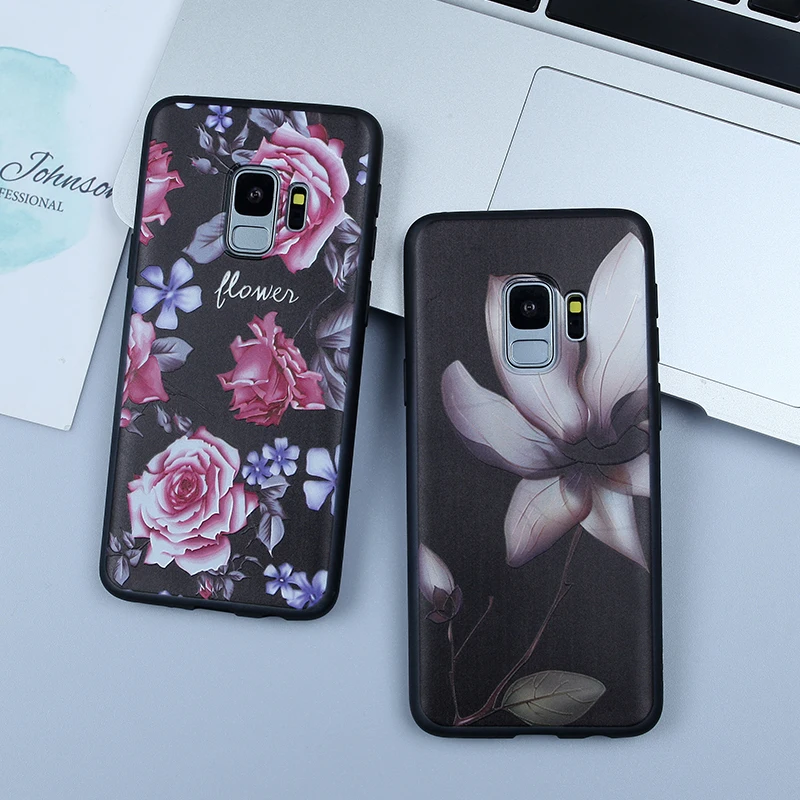 Чехол BROEYOUE для Samsung Galaxy S9 S8 S7 Edge J2 J5 J7 Prime J3 2016 2017 J4 J6 2018 цветочный матовый Мягкий