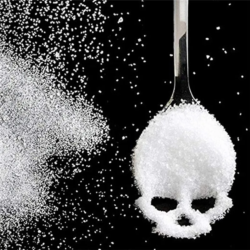 Нержавеющая сталь с прикольным череп Кофе Чай помешивая Творческий десерт для