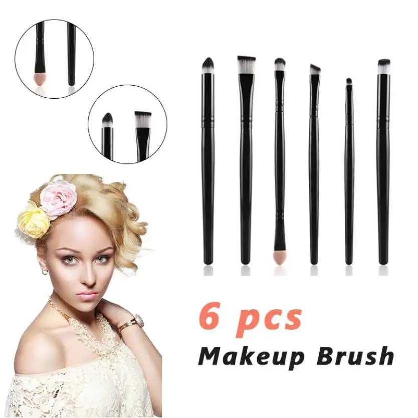 OutTop 2018 newly 6PCS Cosmetic Makeup Brush Lip Eyeshadow makeup brushes professional 04.13 | Красота и здоровье