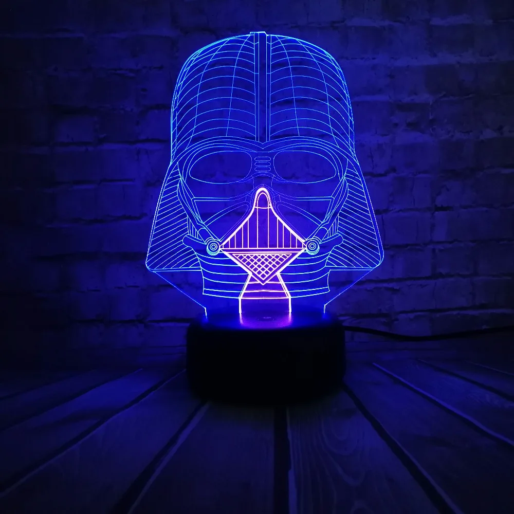 Letras Con Luces Творческий мультфильм Звездные войны фигура Дарта Вейдера смешанные