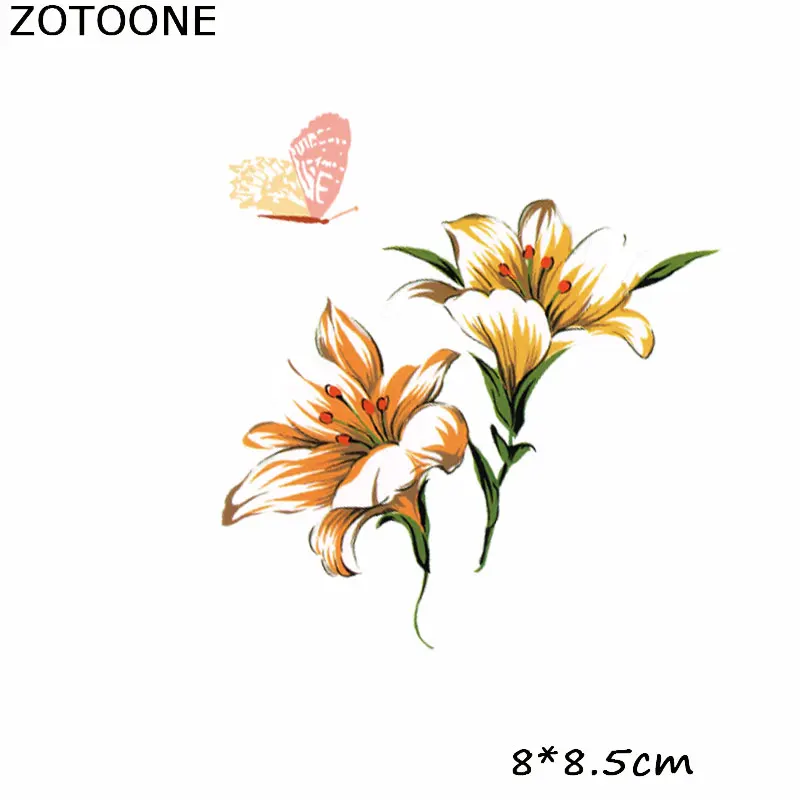 20 ZOTOONE простые цветы железные патчи для одежды Dreamcatchers теплопередача на одежду для футболок Наклейки Аппликации E - Цвет: 20