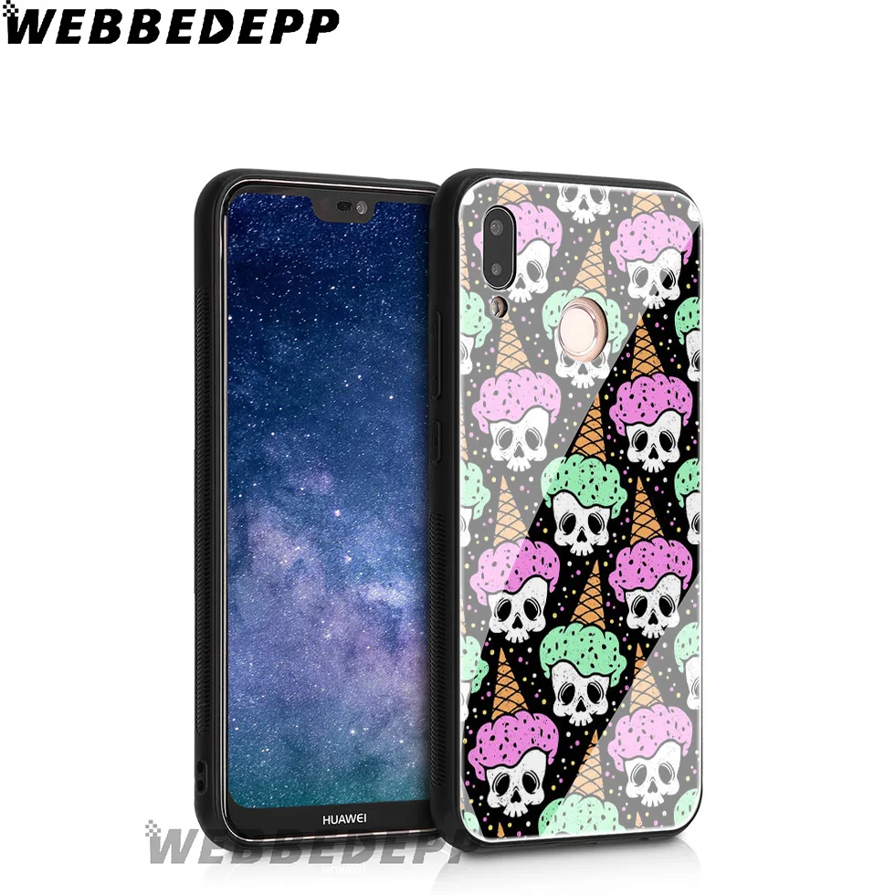 WEBBEDEPP чехол для мороженого из закаленного стекла Huawei Mate 20 P20 P10 P Smart 2019 2018 &amp Honor 10 9 8X