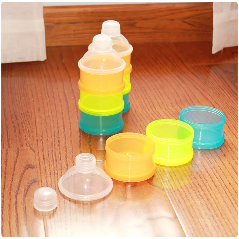 3 слойный портативный контейнер для хранения детского молока и порошка пищи|food