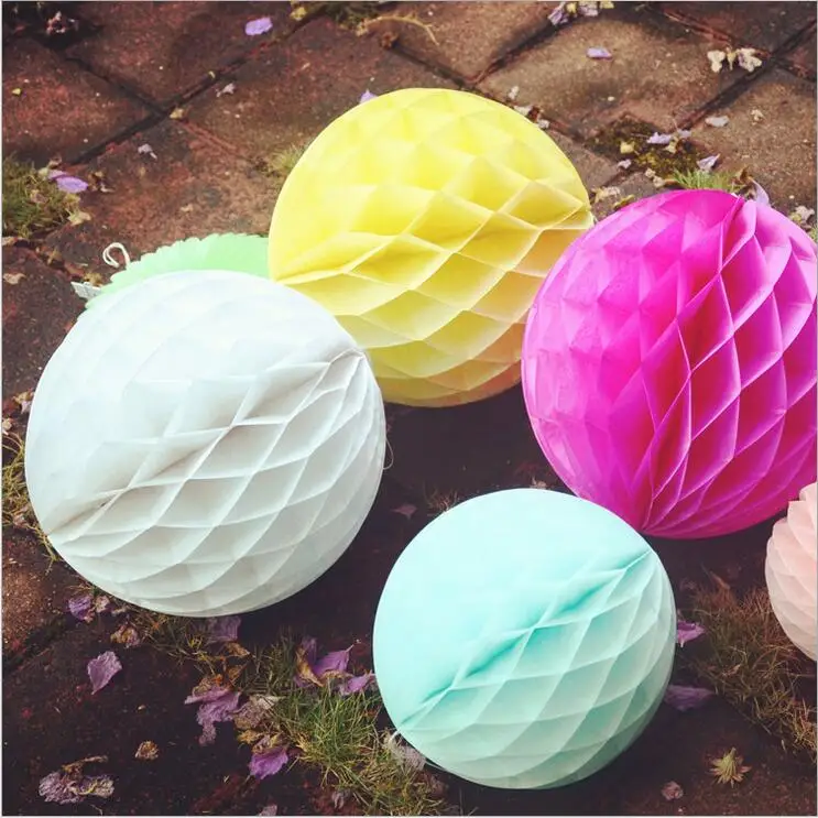 Ячеистые фонари с цветком бумага 6 дюймов 20 шт. украшения на свадьбу день рождения
