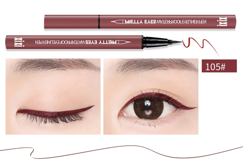 XIXI брендовая косметика для подводки глаз стойкий водонепроницаемый Пигмент натуральный черный красный коричневый цвет Карандаш подводка для глаз макияж
