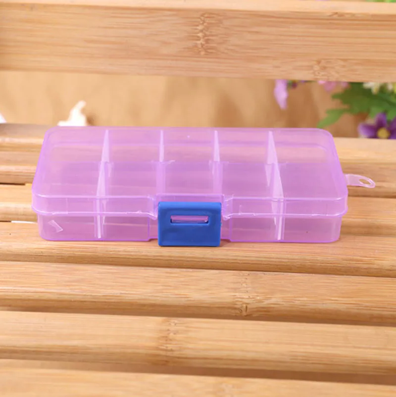 Прямая поставка 10 ячеек регулируемая прозрачная коробка для мелких компонентов