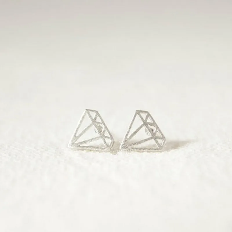 Женские серьги гвоздики в виде геометрических фигур|earrings fashion|earrings free shippingfashion