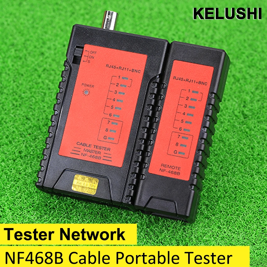 Тестер сетевого кабеля NF468B RJ45 RJ11 BNC портативный тестер трекер проводки