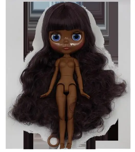 nude dolls 6 Супер черный обнаженный blyth кукла девушка куклы - Цвет: nude dolls 6