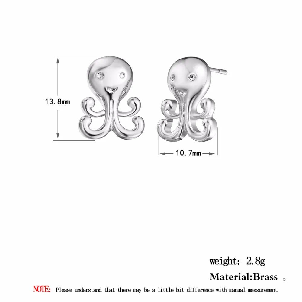Женские серьги гвоздики осьминог в стиле хип хоп|stud earrings|stud earrings for womenearrings women |
