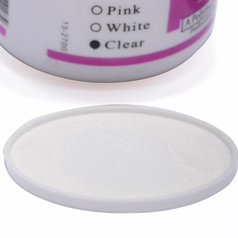 15 г прозрачный розовый белый 3 цвета акриловый порошок кристалл ногтей