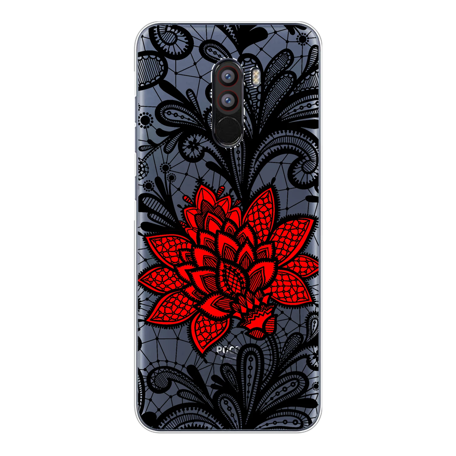 Мягкий чехол из ТПУ Для Xiaomi Mi A1 5X A2 Lite 6X 8 SE PocoPhone F1 силиконовый Мандала с кружевным