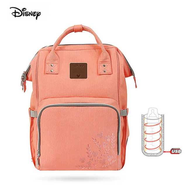 Minnie 3 Disney Микки Минни Маус сумка для мамы большой емкости мамы беременных женщин подгузник водонепроницаемый полиэстер подгузник для беременных рюкзак - Цвет: Minnie 3