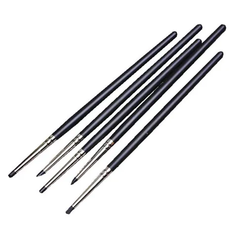 5pcs 1-14 шт пластиковый силиконовый стальной глиняный Набор для лепки, восковые инструменты для резьбы по керамике, скульптура, формирователь, полимерная глина для моделирования, инструмент - Цвет: 5pcs