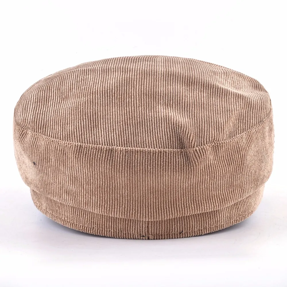 фуражка женские вельвет Военная Униформа Кепки газетчик Леди Твист плетение и