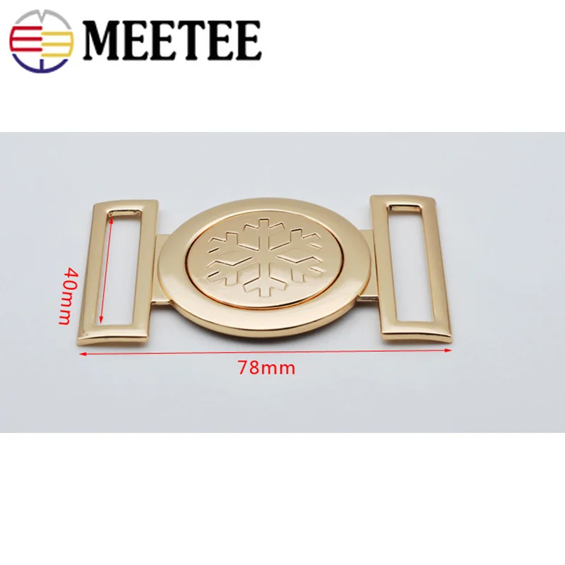 2шт Meetee 40 мм женские металлические пряжки на ремне Декоративная Сумочка