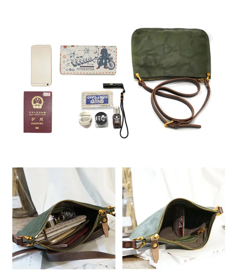 PNDME original handmade genuine leather shoulder bag fashion simple cowhide leather small crossbody bags women's envelope bag