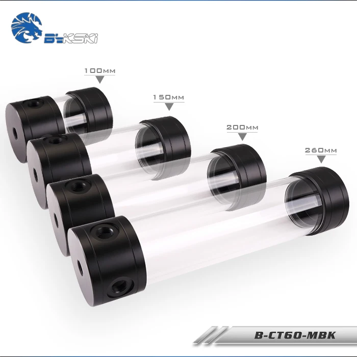 Bykski B CT60 MBK прозрачный резервуар 60 мм 100/150/200/260 мм|tank reservoir|tank transparenttanks 1 |