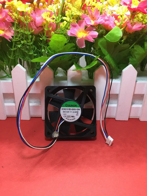 

SUNON EC60151B3-Q00U-Q99 DC12V 6 см 6015 60*60*15 мм 0,59 W 4 провода в форме ручки с двумя шарами медведь Вентилятор охлаждения
