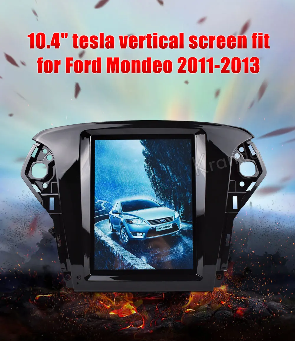 Krando Android 8,1 10," Tesla вертикальный экран для FORD Mondeo 2011-2013 Щепка Автомобильная Радио Навигация развлекательная система плеер