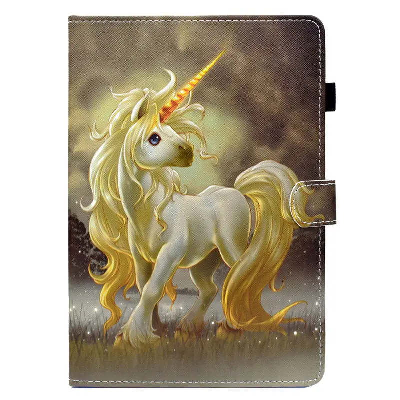 S010 Чехол для Samsung Galaxy Tab A 9,7 SM-T555 T550 смарт-чехол Funda планшет, модные, с рисунком кота из мультфильма, из искусственной кожи Подставка для телефонов из зернистой кожи - Цвет: S010