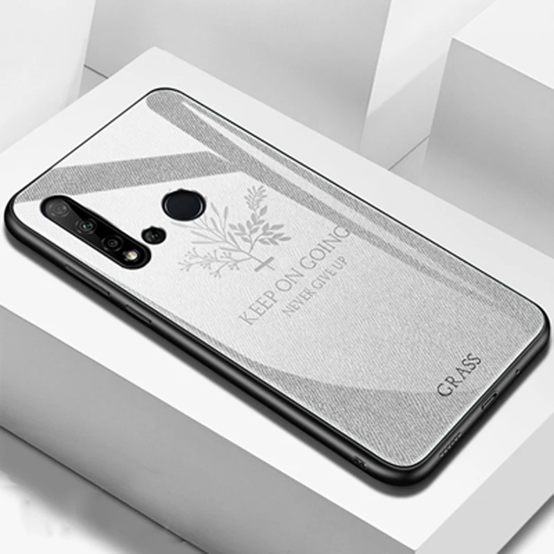 Чехол из закаленного стекла с изображением оленей травы для huawei Nova 5i мягкий силиконовый Жесткий чехол для huawei Nova 5i