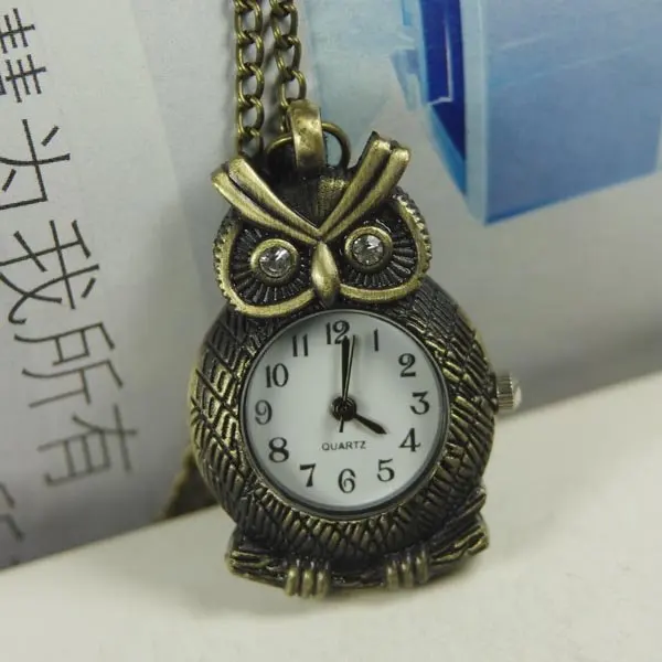 Карманные часы с совой подвеска на цепочке для мужчин 1 шт./лот Прямая поставка