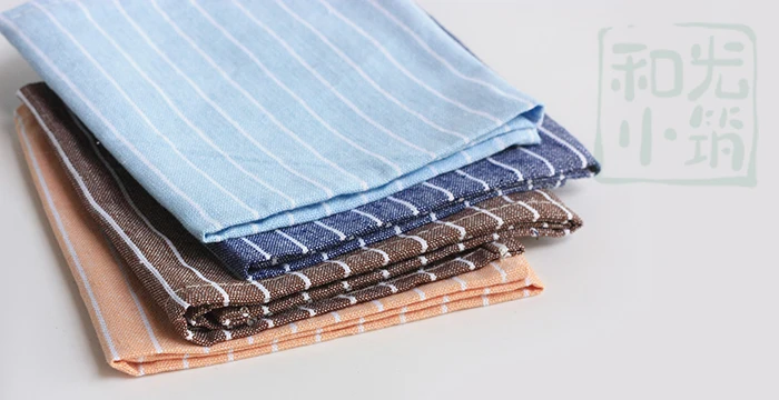 Виллы и свет полосатый хлопок placemat салфетка японский Placemats столовое белье