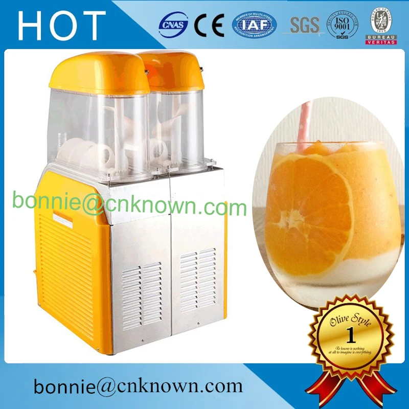 

Full cmputer control Slush Machine Ice 2tanks Slusher Cold Drink Dispenser maker machine free shipping by express
