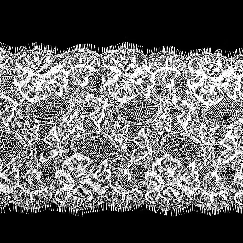 Misaya, 3 ярдов/партия, ресницы, кружевная отделка, цветок, черный, белый цвет, высокое качество, кружевная ткань, ручная работа, сделай сам, аксессуары для одежды, ширина 17,8 см