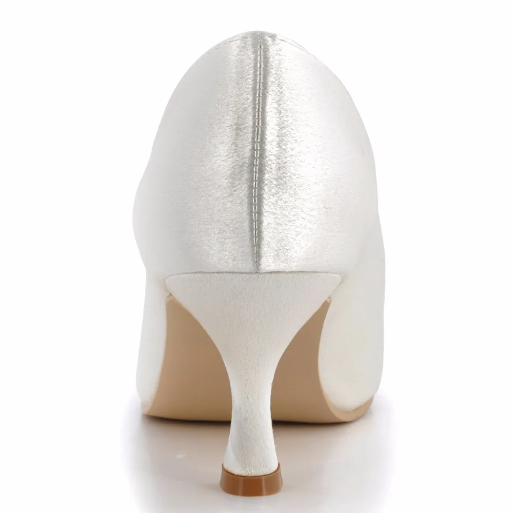Сезон осень лето Женская свадебная обувь Цвет слоновой кости белый Вечерние