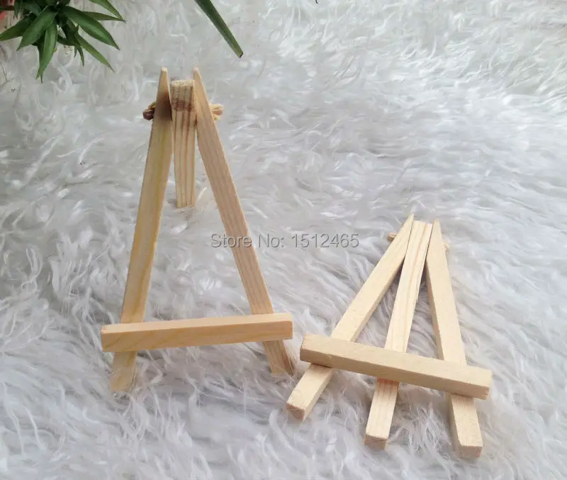 

24Pcs/Lot Mini Display Miniature Easel Wedding Table Number Place Name Card Stand 12*7cm