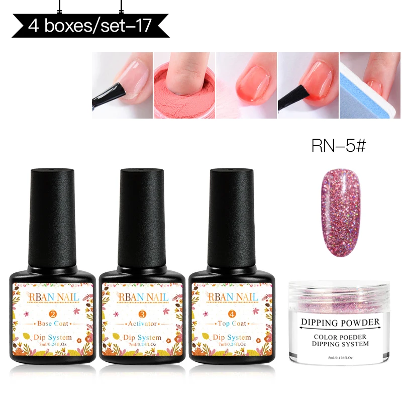 XZH02781 RBAN NAIL 5 мл пудра Хамелеон система погружения без лампы лечение натуральный сухой лак с зеркальным эффектом дизайн ногтей Маникюр украшения - Цвет: XZH02781