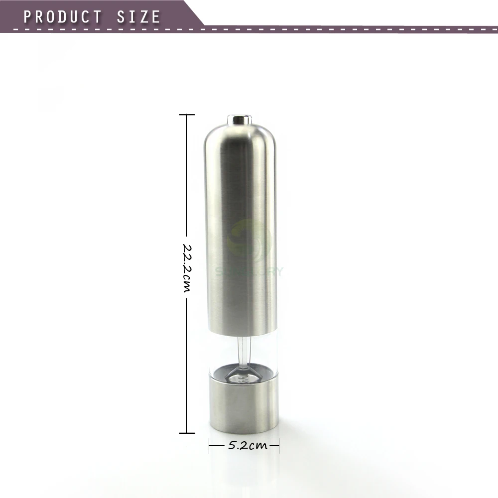 

Automatic Electric Pepper Grinder Stainless Steel Easy Salt Spice Herb Mills Grinder Salt Pepper Muller Seasoning Grinding Tools