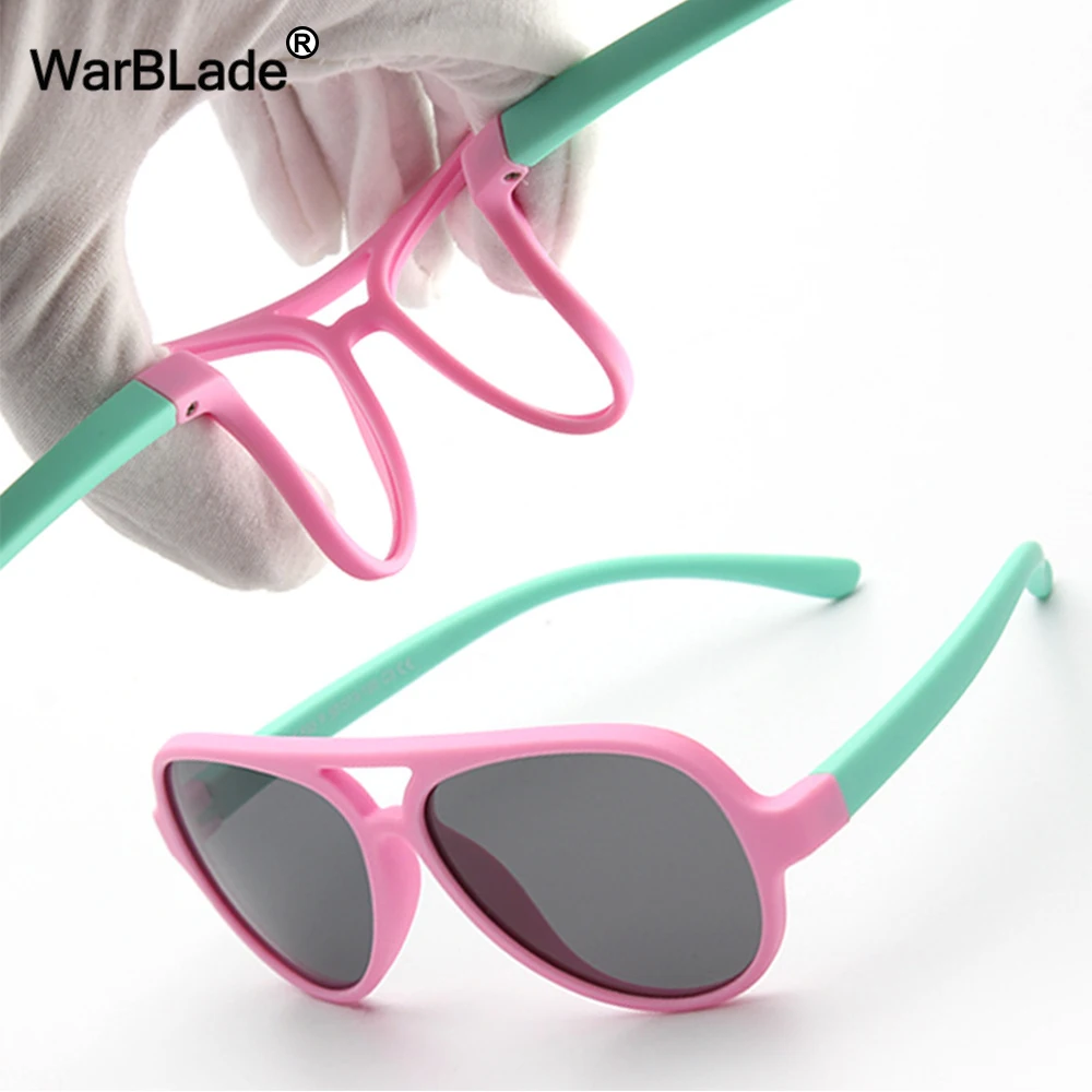 

Brand Quality Kids Sunglasses Polarized Baby Boy Girls TR90 Sun Glasses Child Pilot Sunglass Infant Oculos Shades 843 WarBLade